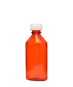 6 oz Amber Oval Bottles