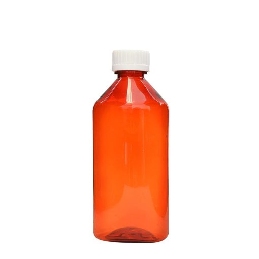 8 oz Amber Oval Bottles