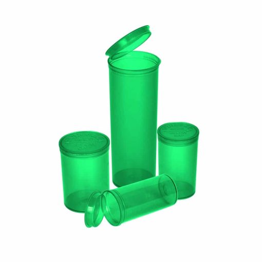 30 Dram Green Pop Top Bottles