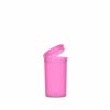 19 dram transparent pink pop top bottles