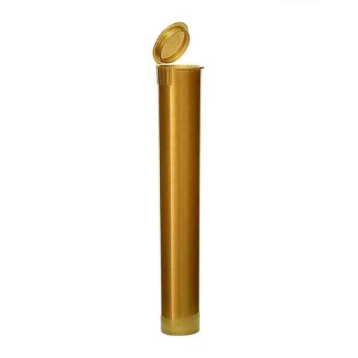 116mm Opaque Gold Child-Resistant Pre-Roll Tubes