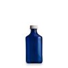 4oz Blue Graduated Oval RX Bottles Child-Resistant Caps for Medicine