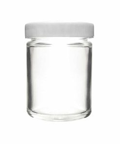04oz Glass Screw Cap Jars (White Cap)