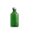 8oz Green Graduated Oval RX Bottles Child Resistant Caps