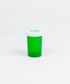 20 dram Green Push & Turn Child Resistant Vials