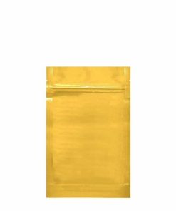 1/4 oz Gold/Clear Mylar Smell Proof Bags