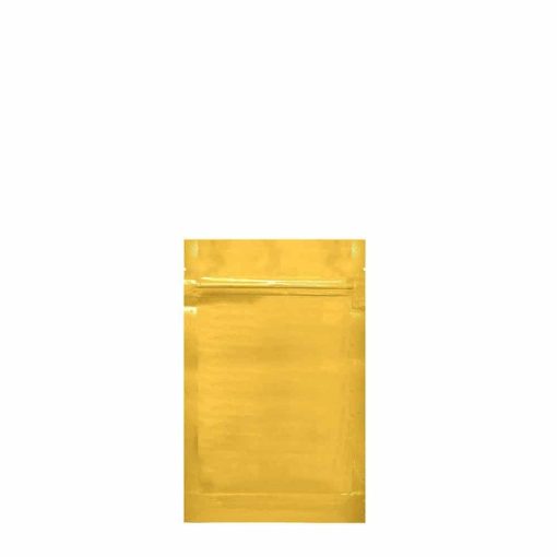 1/8 Oz Gold/Clear Mylar Smell Proof Bags