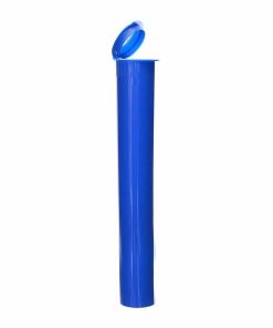 116mm Opaque Blue Child-Resistant Pre-Roll Tubes