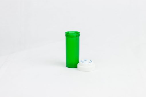 16 Dram Green Reversible Vials with Dual Purpose Caps