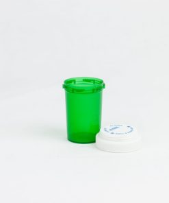 20 Dram Green Reversible Vials with Dual Purpose Caps