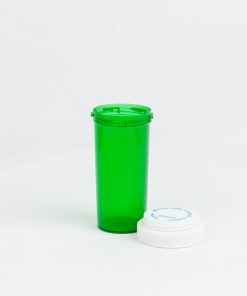 30 Dram Green Reversible Vials with Dual Purpose Caps