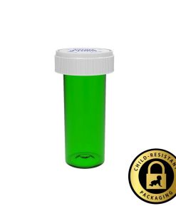 Reversible Vials w/ Dual Purpose Caps - Green