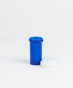 13 Dram Blue Reversible Vials with Dual Purpose Caps
