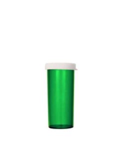 16 Dram Green Snap Cap Pill Bottles