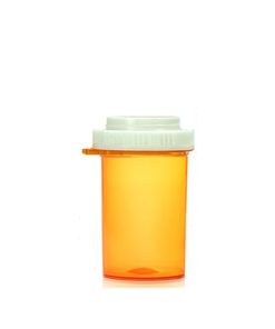 30 Dram Amber Thumb Tab Prescription Vials