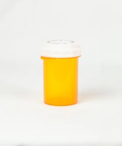 30 Dram Amber Thumb Tab Vials with Reversible Caps