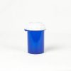 30 Dram Blue Thumb Tab Vials with Reversible Caps
