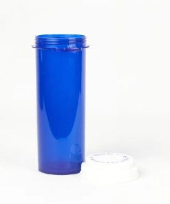60 Dram Blue Thumb Tab Vials with Reversible Caps