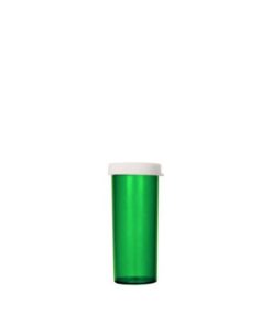 8 Dram Green Snap Cap Pill Bottles