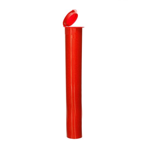 116mm Opaque Red Child-Resistant Pre-Roll Tubes