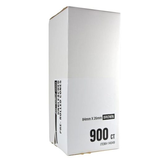 Brown Unbleached Pre-Rolled Cones 84mm x 26mm