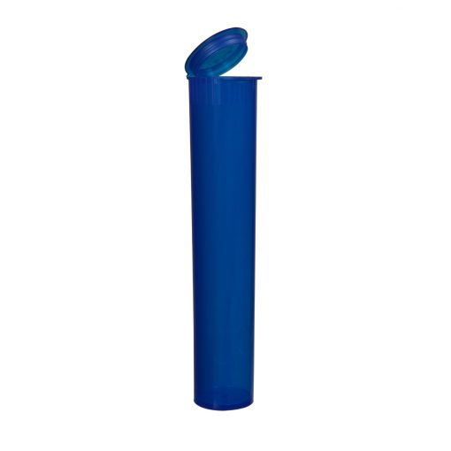 95mm Translucent Blue - Child-Resistant Pre-Roll Tubes