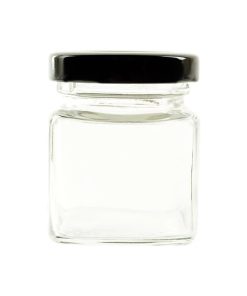 2oz Square Glass Jar