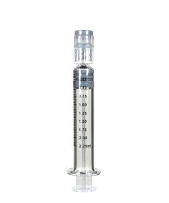 Glass Dab Applicator Luer Lock Syringes w/ Measurements 2.25ML