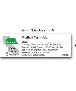 Medical Marijuana Labels California State Design