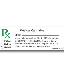 Medical Marijuana Labels - Michigan Compliant