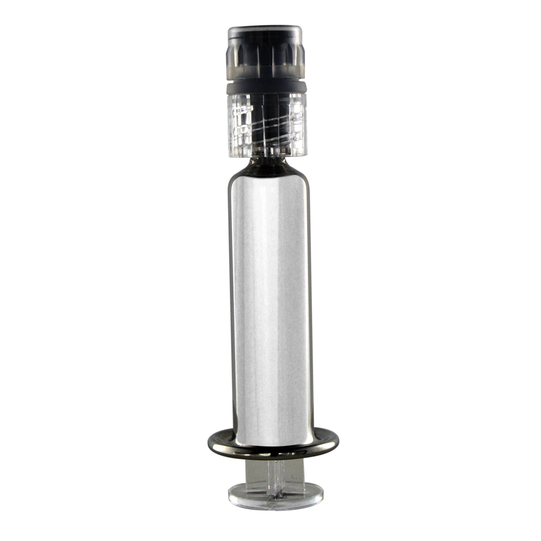 Silver Glass Luer Lock Syringe 1ML – 100 Syringes /Case