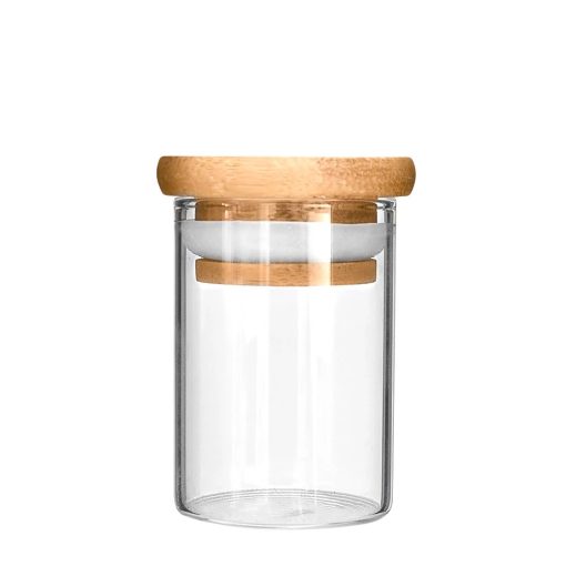 Wooden Lid Glass Jar 4oz