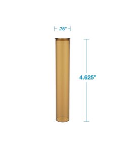 amber 109mm tubes measurements