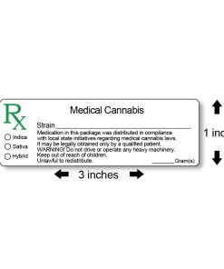 Medical Marijuana Labels - Generic - All States