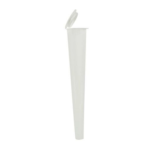 109mm Opaque White Child Resistant Conical Tube