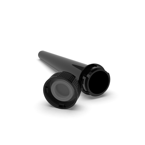 102mm Opaque Black CR Screw Top Conical Tube