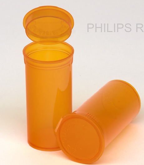 PHILIPS RX® 13 Dram Translucent Amber Pop Top