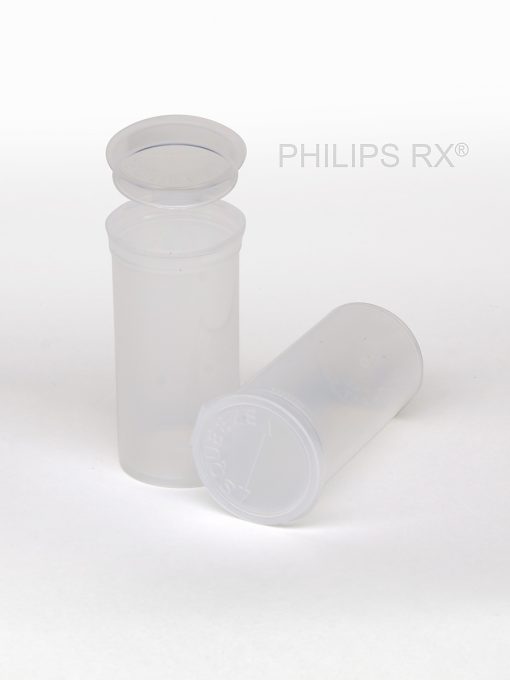 PHILIPS RX® 13 Dram Translucent Clear Pop Top