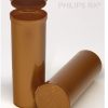 PHILIPS RX 60 Dram Opaque gold Pop Top Containers