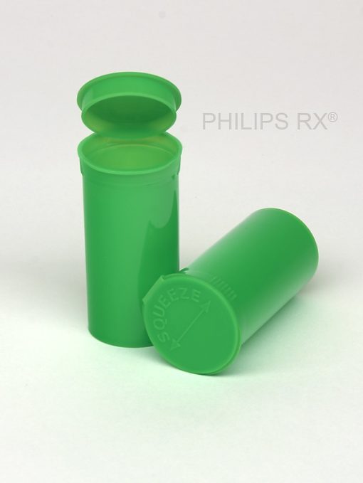 PHILIPS RX® 13 Dram Opaque Lime Pop Top