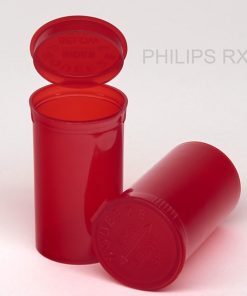 PHILIPS RX® 30 Dram Translucent Red Pop Top