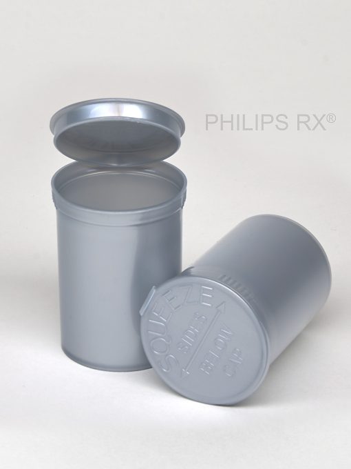 PHILIPS RX® 30Dram Opaque Silver Pop Top