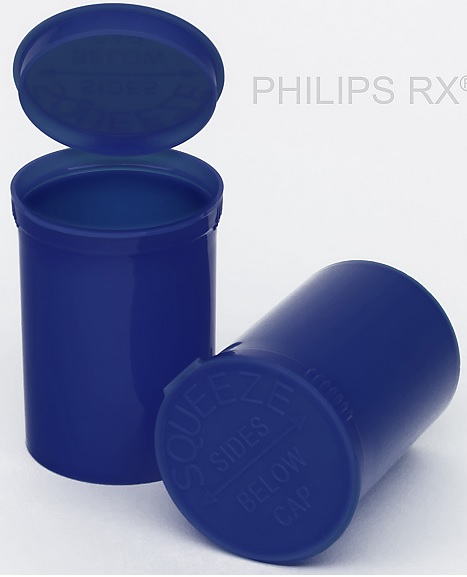 PHILIPS RX® 13 Dram Opaque Blueberry Pop Top