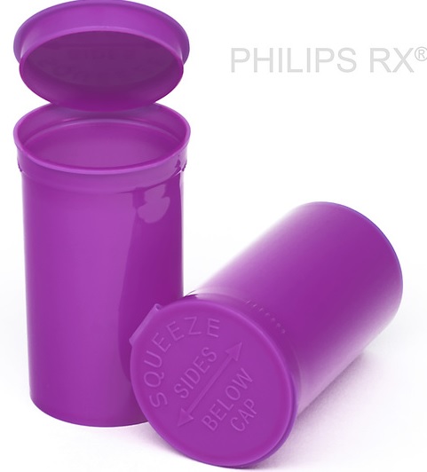 PHILIPS RX® 19 Dram Opaque Grape Pop Top
