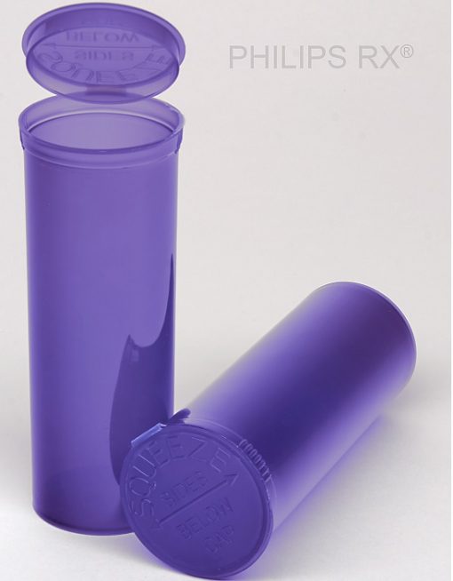 PHILIPS RX® 60 Dram Translucent Violet Pop Top