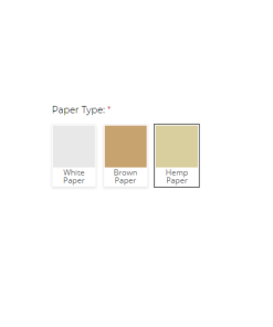 pre roll paper color