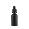 30ml Matte Black Glass Tincture Bottles with Child Resistant Dropper Cap