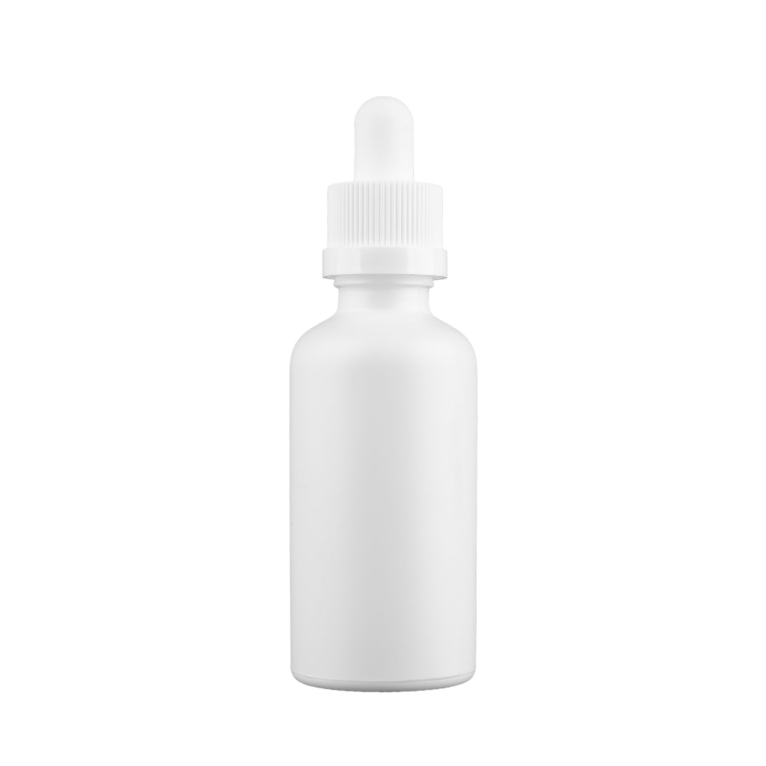 50ml Matte White Glass Tincture Bottles with Child Resistant Dropper Cap