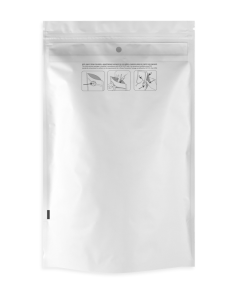 DymaPak White Child Resistant Mylar Bag 1 Ounce
