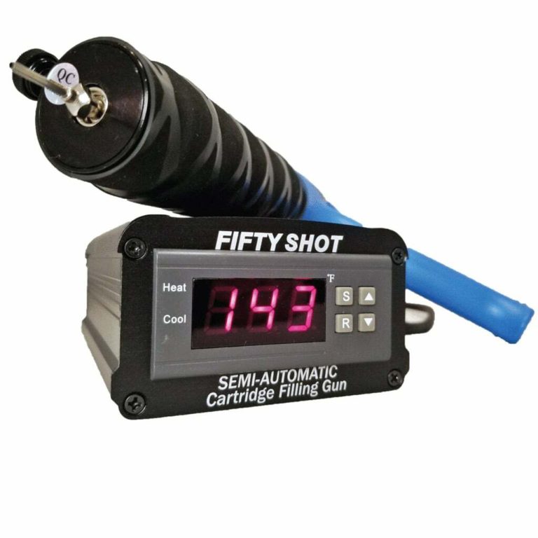 Fifty Shot Vape Cartridge Filling Gun Brigade Packaging